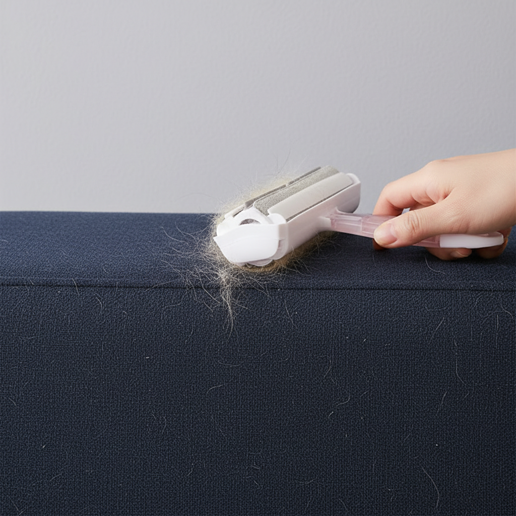 Self-Cleaning Reusable Pet Hair Roller – Efficient Fur Removal Tool