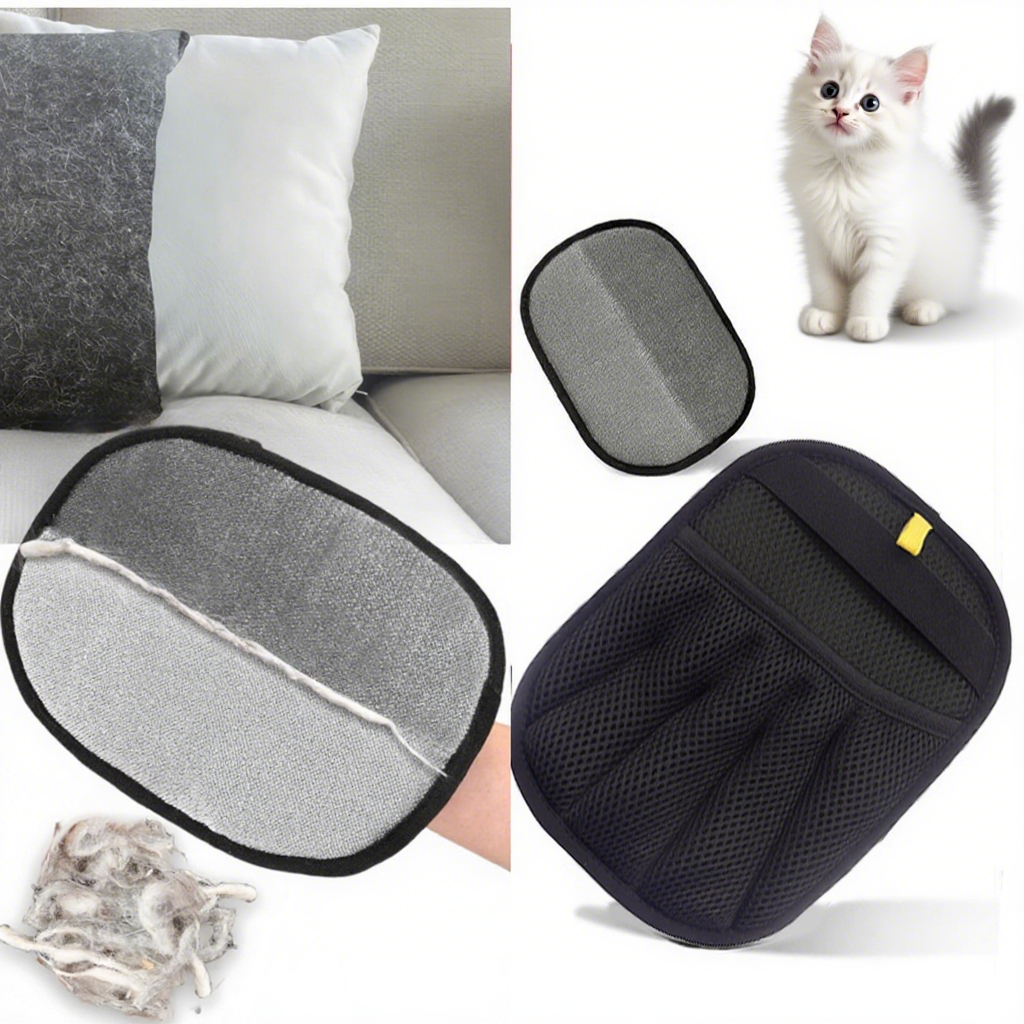 Electrostatic Pet Hair Removal Gloves – Easy Grooming Tool